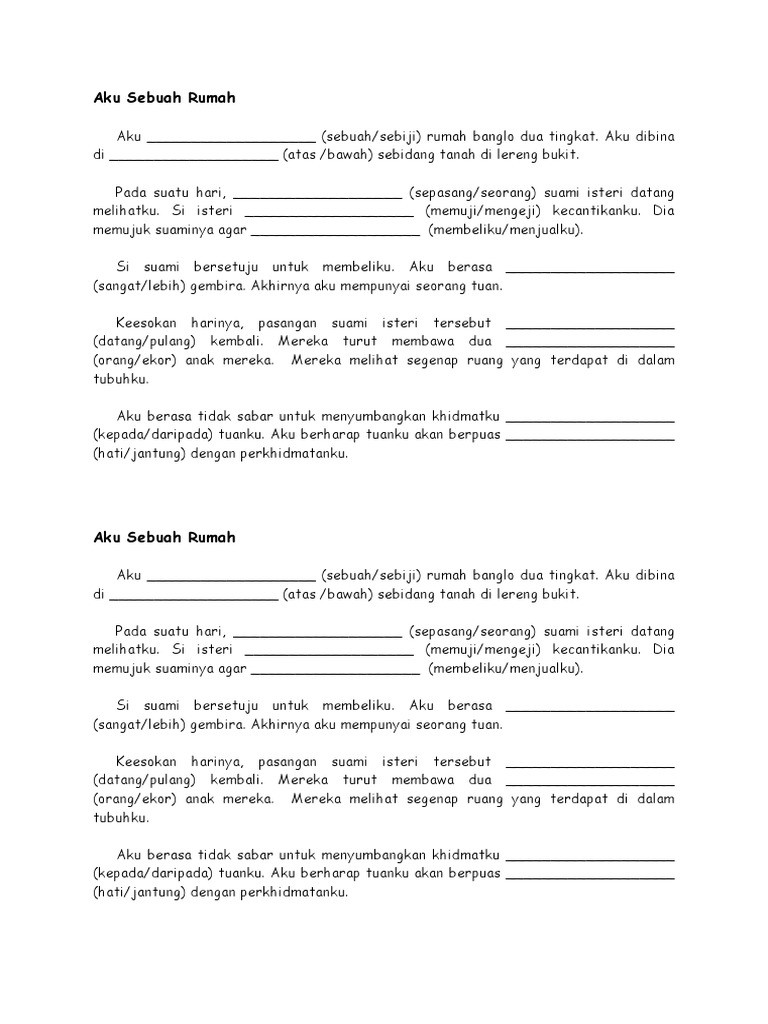 Aku Sebuah Rumah Pdf