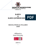B.arch Regulation & Syllabus