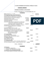 Informe Economico y Financiero Iestp Palpa 19-01-14