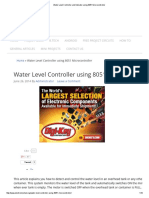 Water Level Controller and Indicator Using 8051 Microcontroller