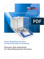 Good Weighing Practice in Pharmaceutical Industry