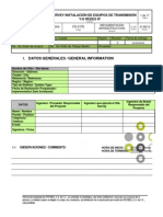 Fo-0176 Site Survey Instalación de Equipos de Transmisión Yo Redes Ip