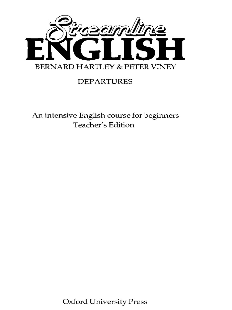 Streamline English Departures - Teacher Edition | PDF