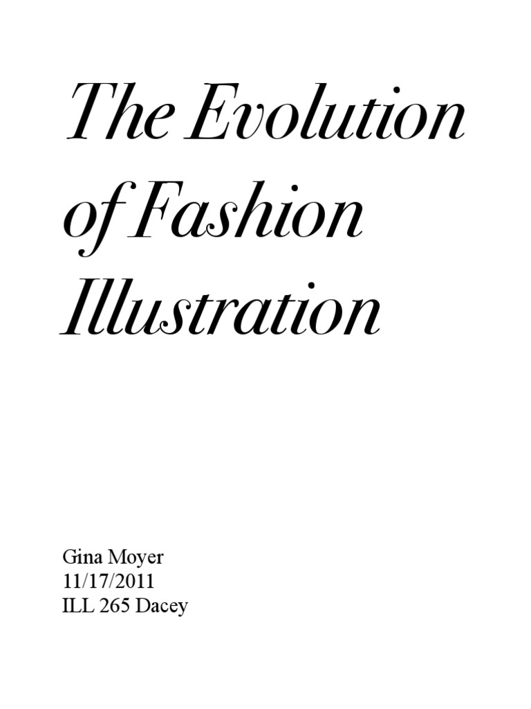 The Evolution of Fashion Illustration | PDF | Art Deco | Fashion