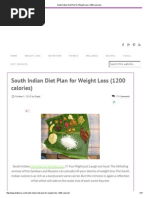 Download South Indian Diet Plan for Weight Loss 1200 Calories by Hemesh Ace SN234264001 doc pdf