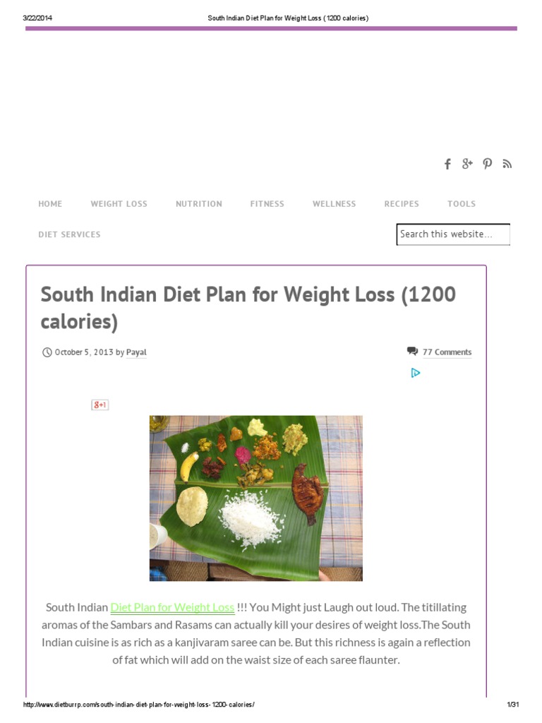 south-indian-diet-plan-for-weight-loss-1200-calories-indian-cuisine-dieting