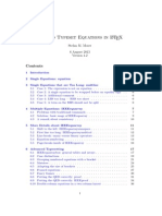 Typeset Equations