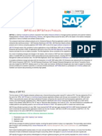 SAP AG and Their SAP Software Products