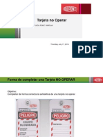 Tarjeta No Operar