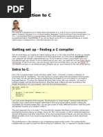 1 Introduction To C