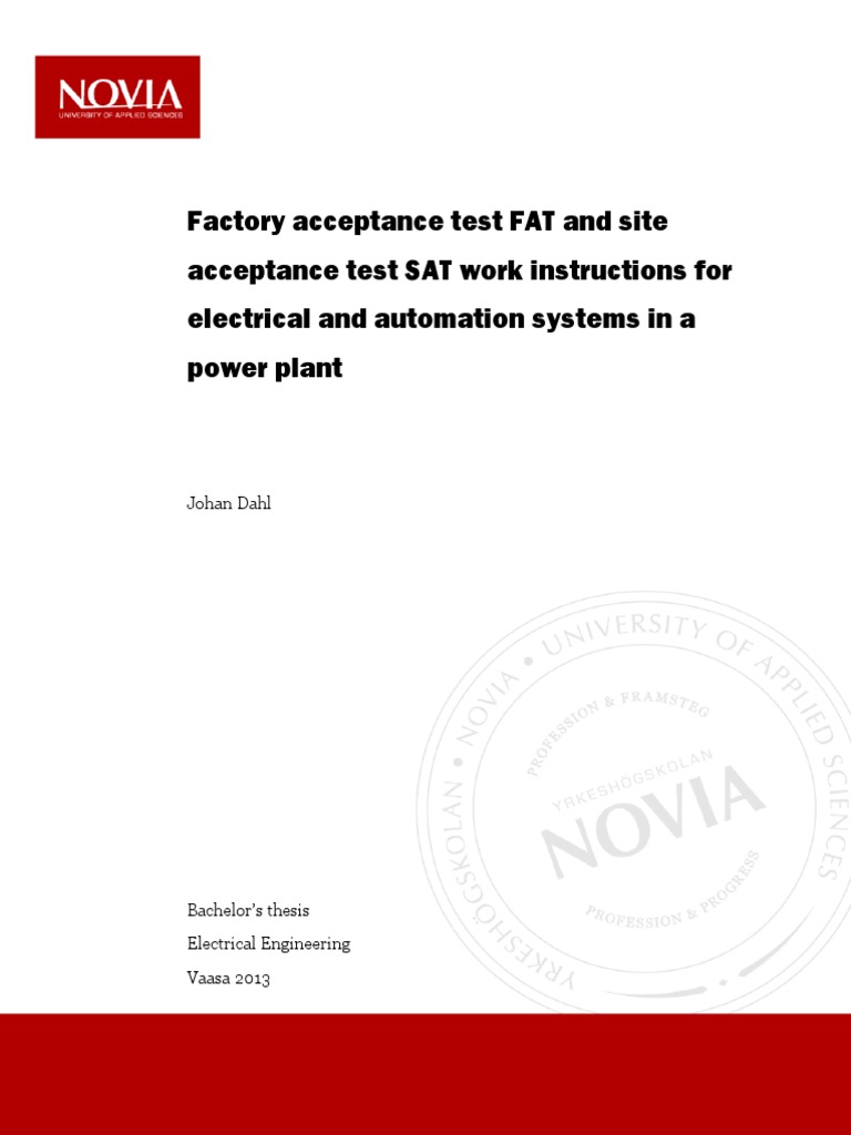 FAT & SAT in Automation System | PDF | Programmable Logic Controller ...