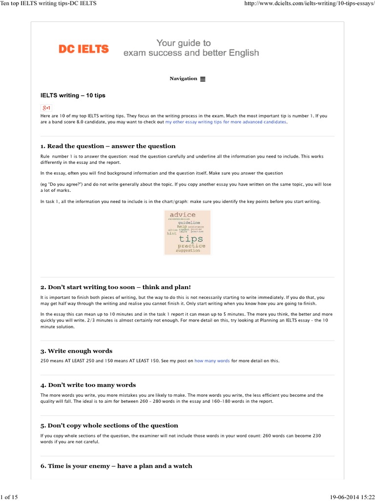 Ielts essay website image