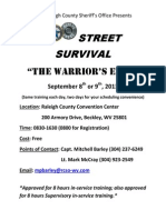 Street Survival Flyer 2014
