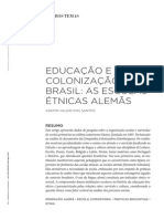 SANTOS- Ademir Dos Educação e Colonização No Brasil as Escolas Étnicas