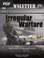 Irregular Warfare A SOF Perspective, Newslatter 11-34, 2011