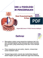 Anatomi & Fisiologi Sistem Pencernaan