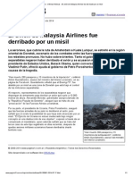 Página_12 __ Ultimas Noticias __ El Avión de Malaysia Airlines Fue Derribado Por Un Misil
