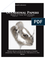 2014 Uroderma Bakeri Ocassional Papers