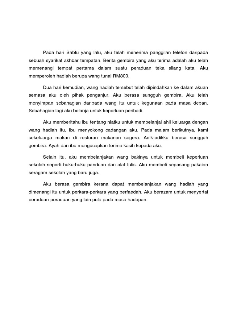 Karangan Keperihalan