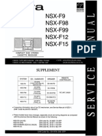 Aiwa NSX f9 NSX f12 NSX f15 NSX f98 NSX f99