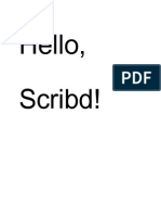 Hello, Scribd