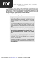 PCN Ciências objetivos