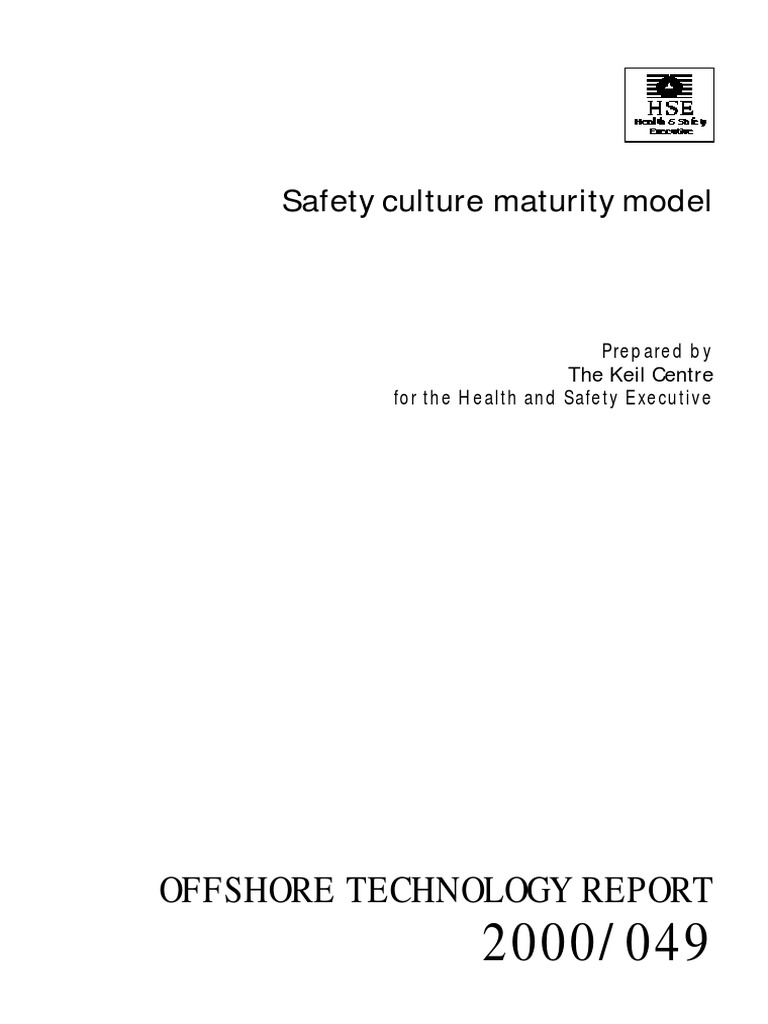 Safety Culture Maturity Model PDF Safety Traffic Collision