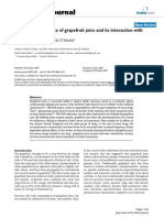 Nutrition Journal: Medicinal Importance of Grapefruit Juice and Its Interaction With Various Drugs