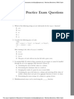 Practice Exam Questions: Fopen A+b B+a at W X+