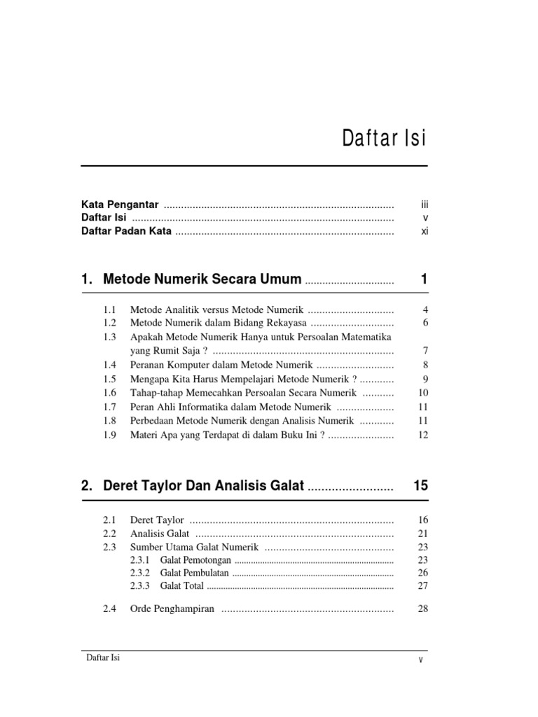 Metode Analisa Numerik-rinaldi Munir Pdf