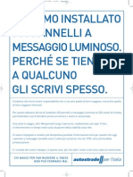 Abbiamo Installato 911 Pannelli A Messaggio Luminoso. Perché Se Tieni A Qualcuno Gli Scrivi Spesso