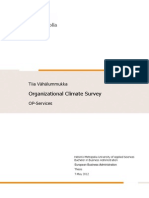 Organizational Climate Survey OP-Services Vahalummukka Final Version