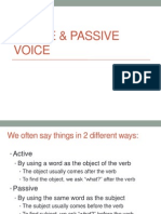Active & Passive Voice