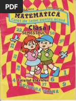 Matematica. Caiet - De.teme - Pentru.acasa. Clasa.1. Semestrul.1. Ed - Diana. (Maria - Si.ioan - Chera.) TEKKEN