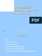 New Product Development and Test Marketing