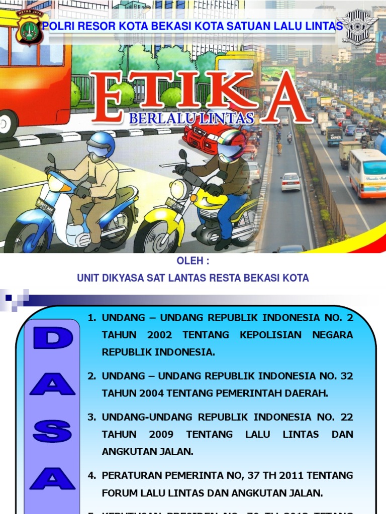 Etika Berlalu Lintas Baru