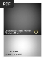 Download Different Leadership Styles in Gladiator Movie by Amer Sultan SN234325942 doc pdf