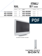 Sony HDL-32U2000 960 (Chassis SE-1) Manual de Servicio LCD