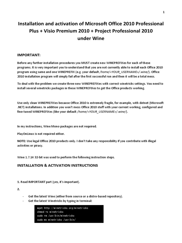 Install office on ubuntu