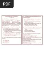 Grammar Exercise-Rearrange Sentences.