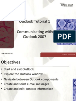 Outlook Tutorial 1 Communicating With Outlook 2007: First Course