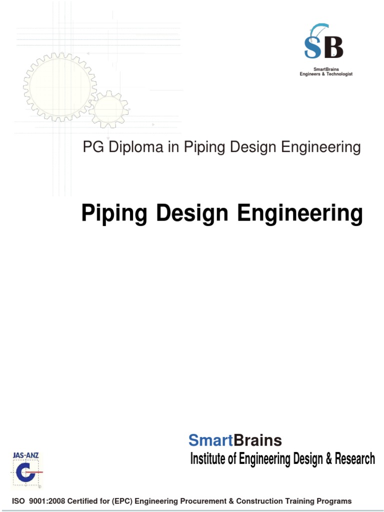 PG Diploma in Piping Design Engineering | PDF | Pipe (Fluid Conveyance ...