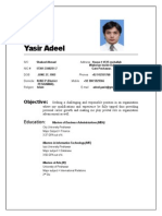 Yasir Adeel: Objective