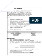 Chromatography of Chlorophyll Lab Pre-AP
