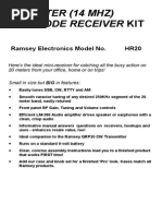 20m All Mode Receiver Kit HR20