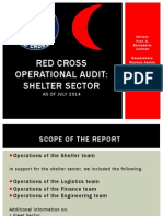 Red Cross Operational Audit: Shelter Sector: As of July 2014