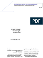 O Divino Mestre Ou Notas Sobre Uma Devoção de Fronteira'