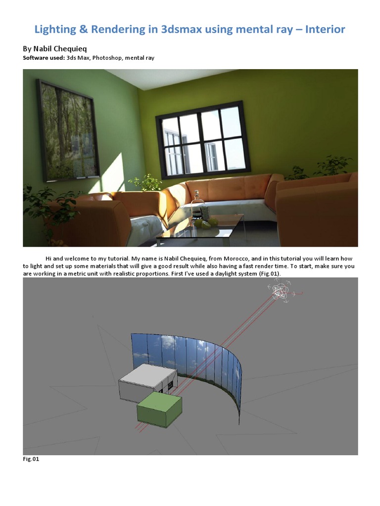 Lighting Rendering In 3dsmax Using Mental Ray Interior Pdf