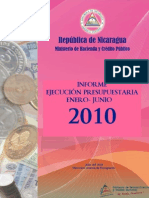 Informe Ejecucion Presupuestaria Enero-Junio 2010