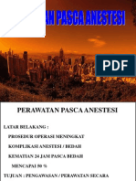 PERAWATAN PASCA ANESTESI